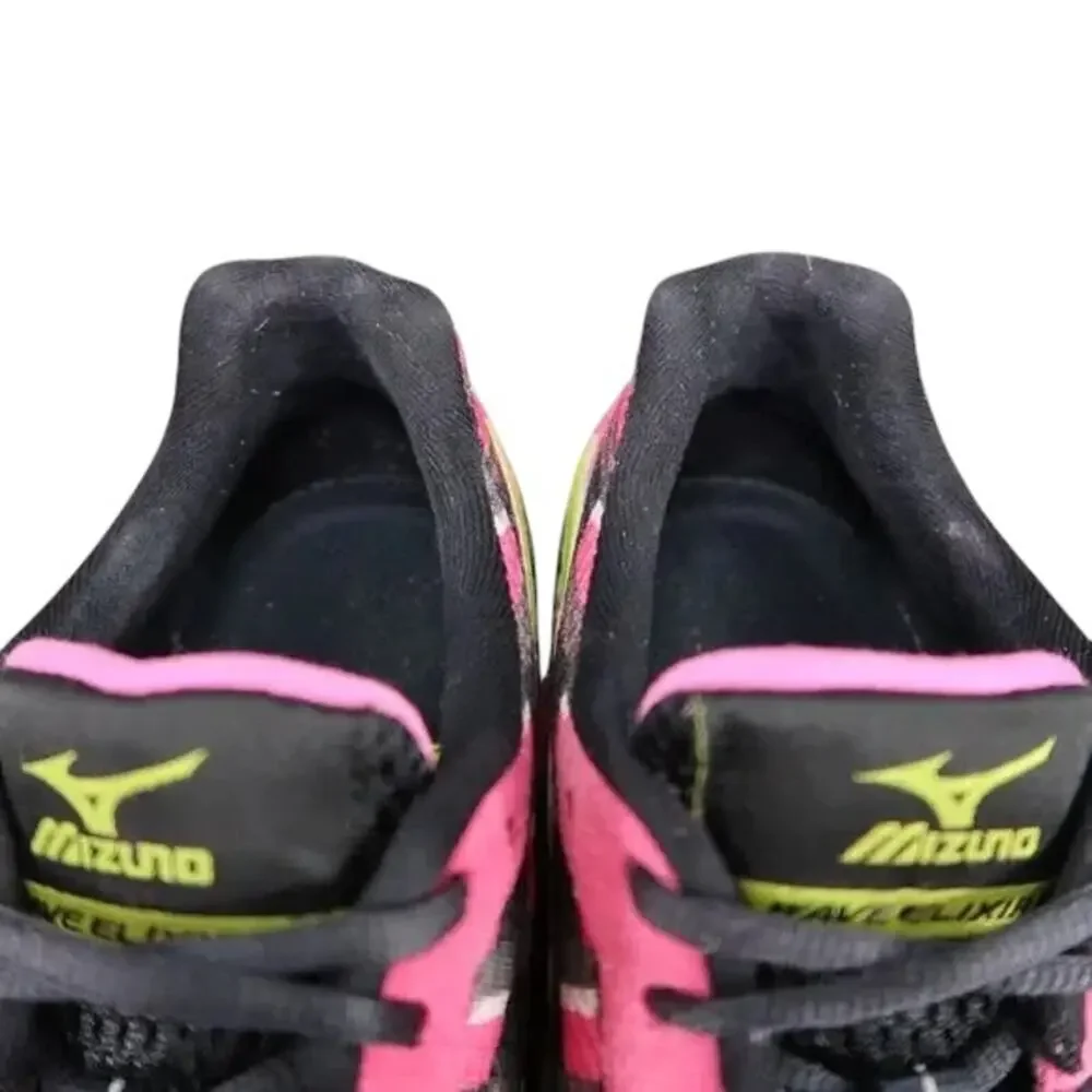 Mizuno Shoes Womens 9 Athletic Trainers Wave Elixir 8 Running Sport Active Pink